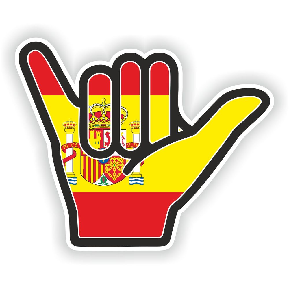 Spain Shaka Hand Hang Loose