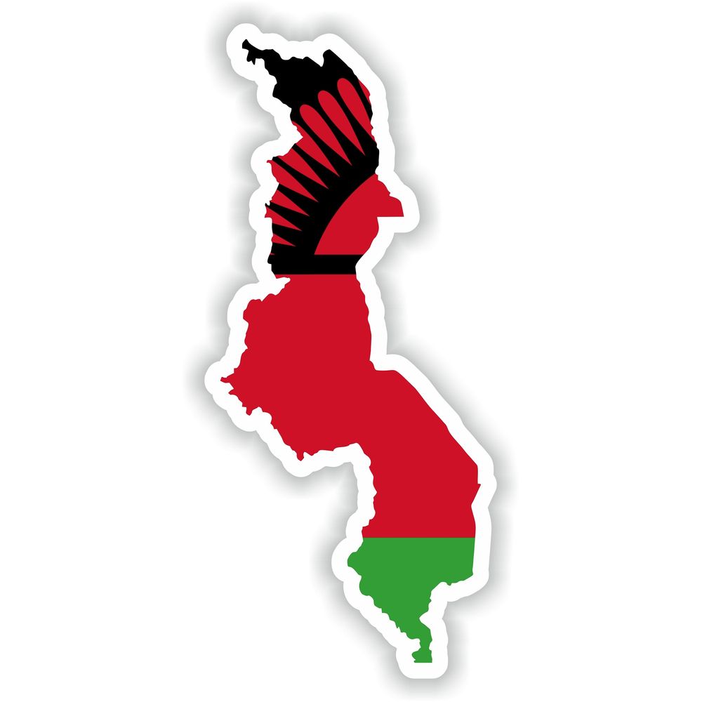 Malawi Map Flag