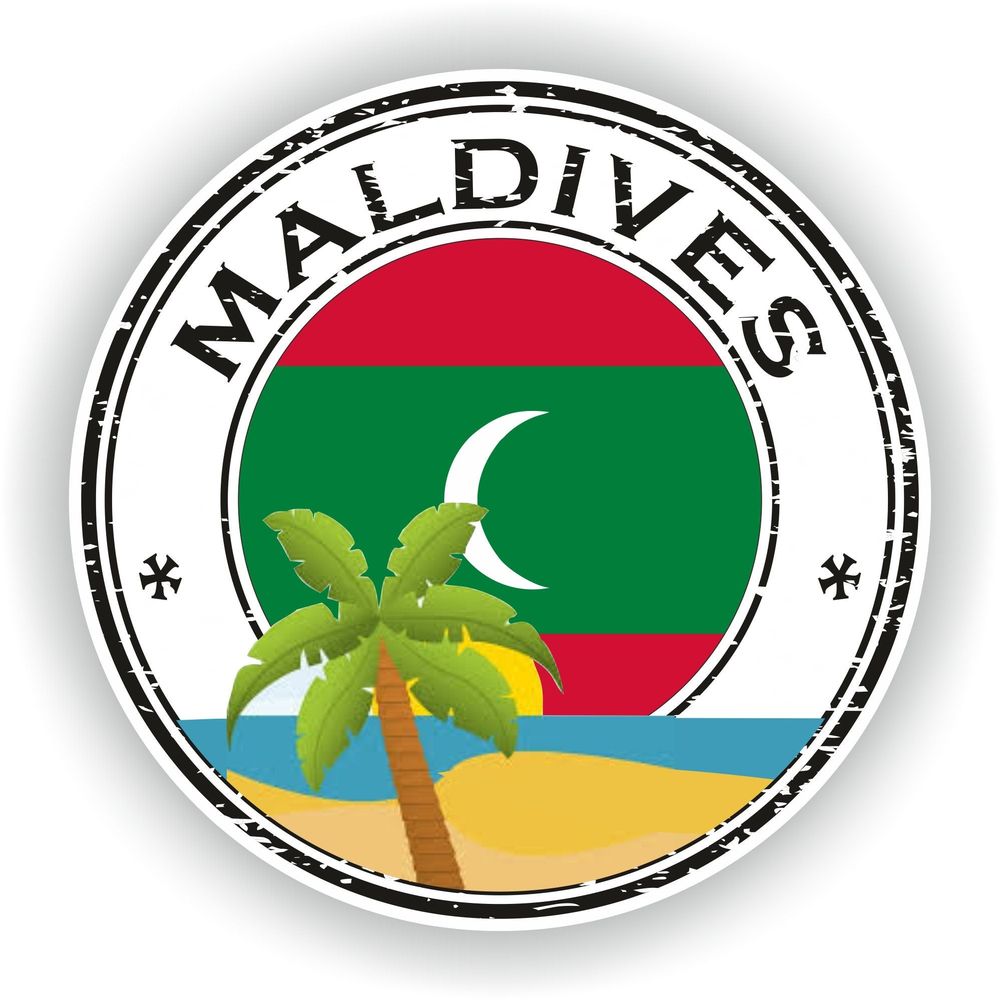 Maldives Seal Round Flag