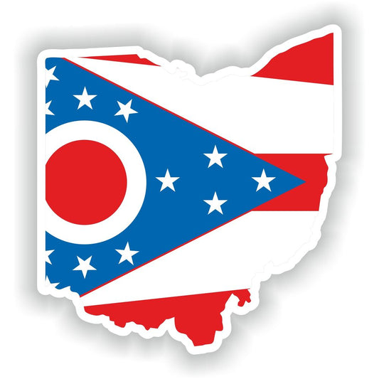 Ohio Map Flag