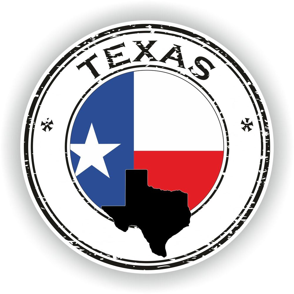 Texas Seal Round Flag