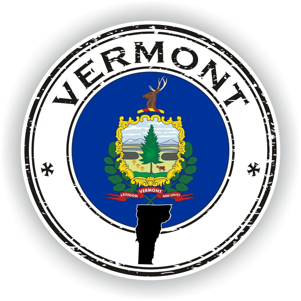 Vermont Seal Round Flag