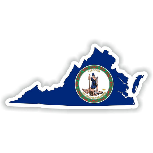 Virginia Map Flag