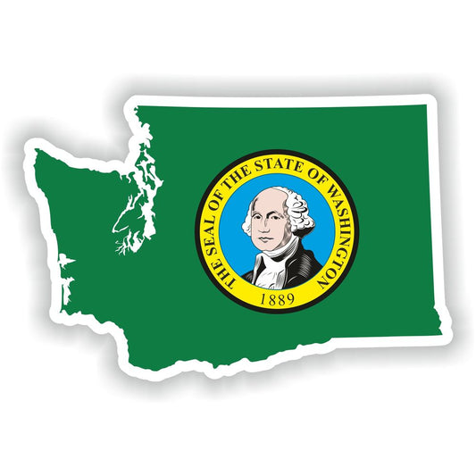 Washington Map Flag
