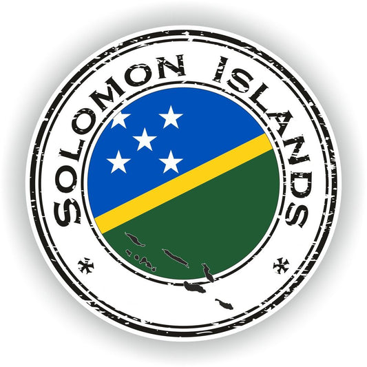 Solomon Islands Seal Round Flag
