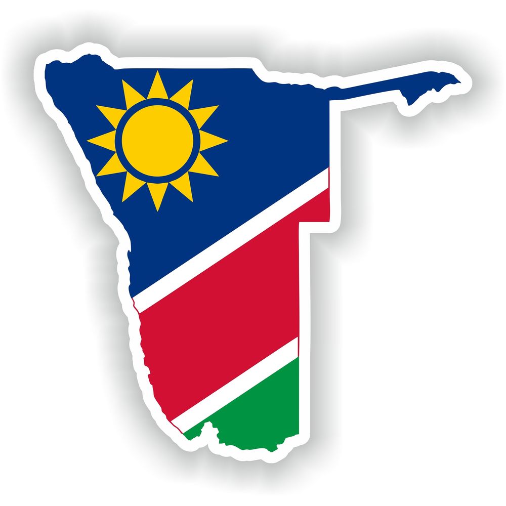 Namibia Map Flag