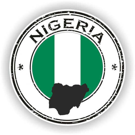 Nigeria Seal Round Flag