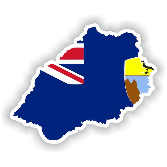 Saint Helena Map Flag