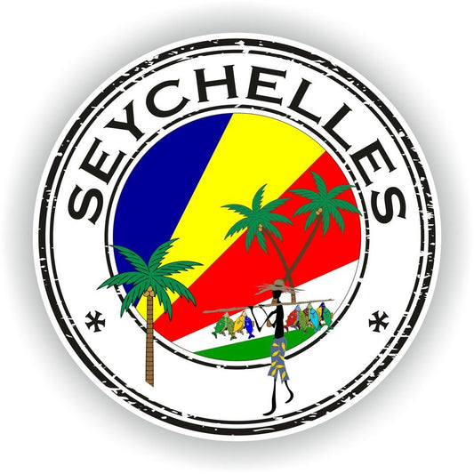Seychelles Seal Round Flag