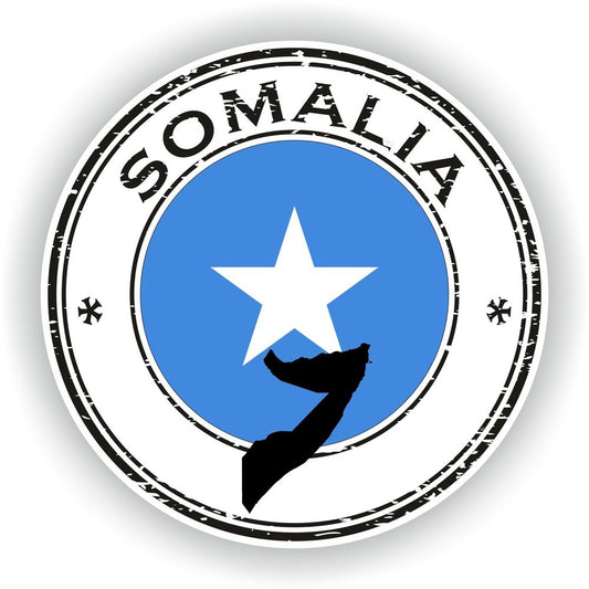 Somalia Seal Round Flag