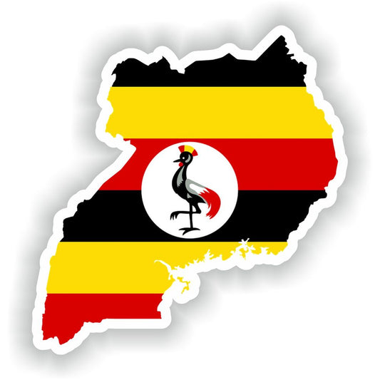 Uganda Map Flag