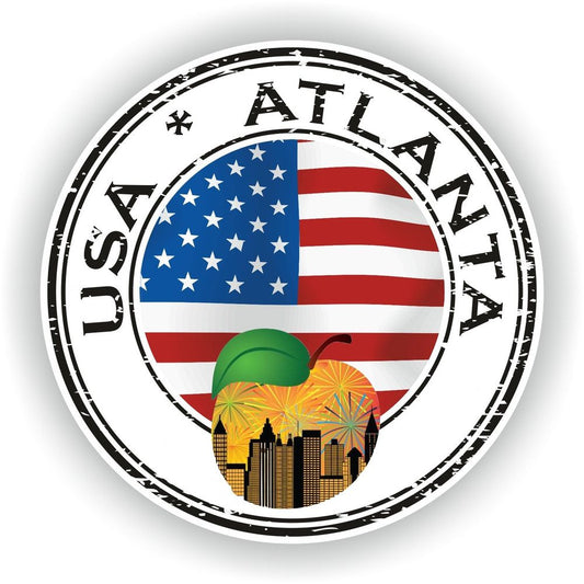 Atlanta Seal Round Flag