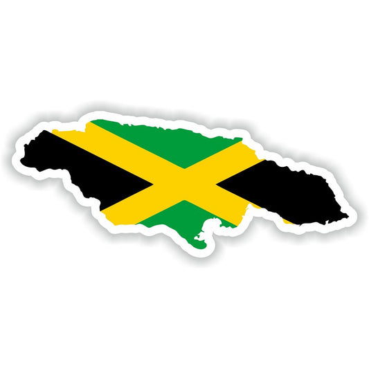Jamaica Map Flag