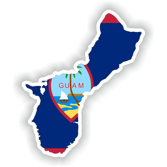Guam Map Flag