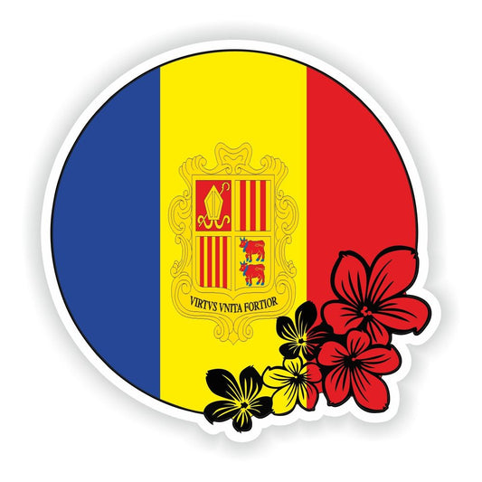 Andora Round Flag