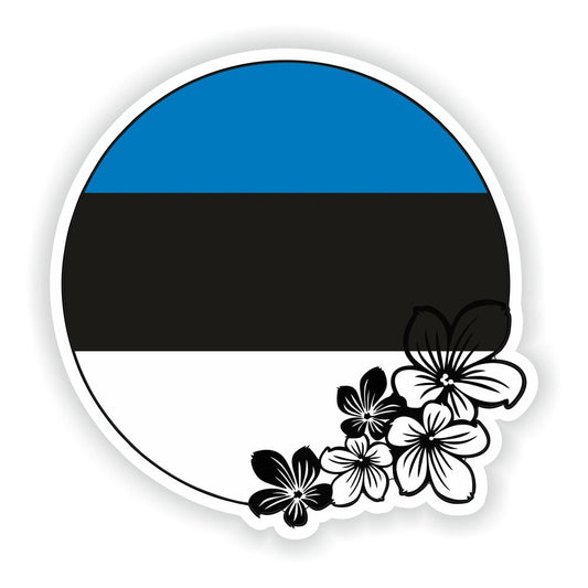 Estonia Round Flag