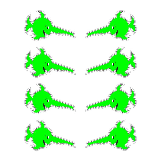 8 x Laughing Sawfish Green German Submarine U-Boat Military