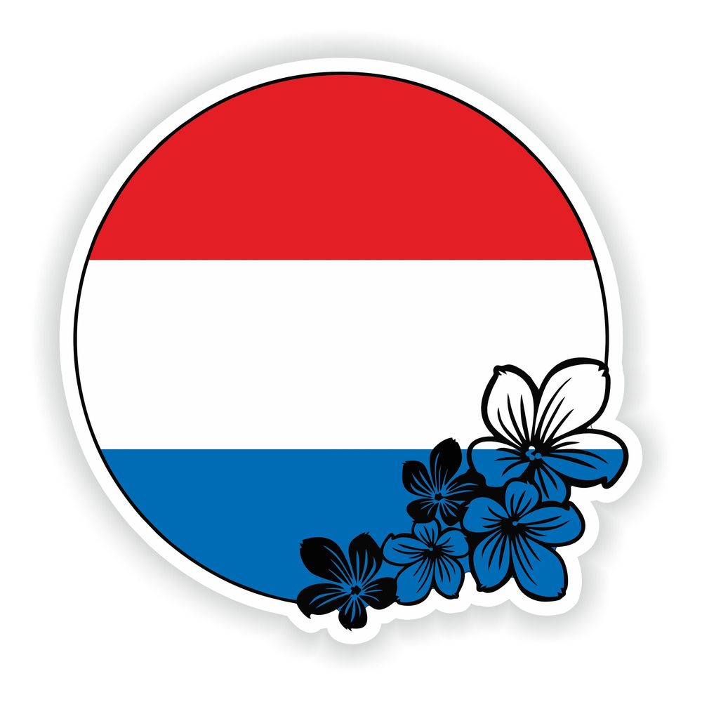 Netherlands Round Flag