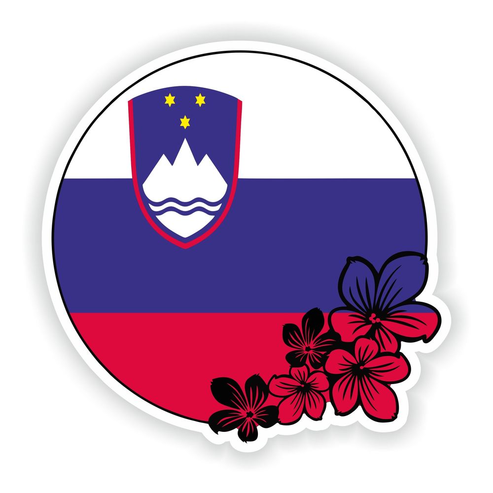 Slovenia Round Flag