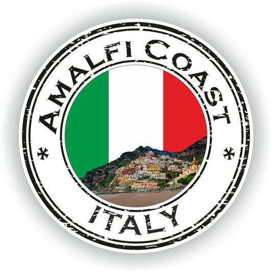 Amalfi Coast Italy Seal Round Flag