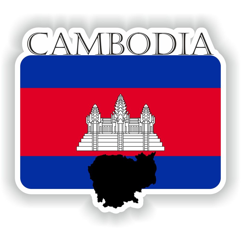 Cambodia Flag Mf