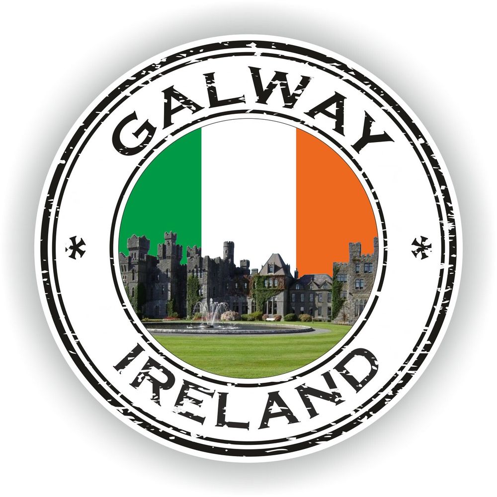 Ireland Galway Ashford Castle Seal Round Flag