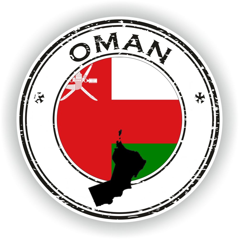 Oman Seal Round Flag