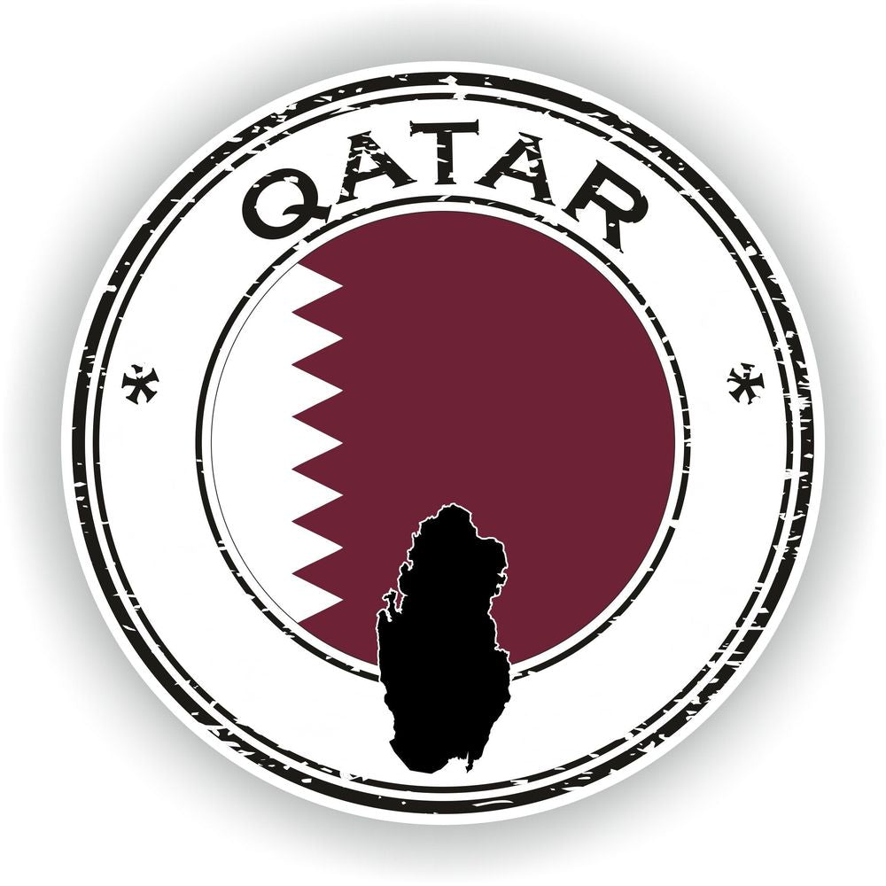 Qatar Seal Round Flag