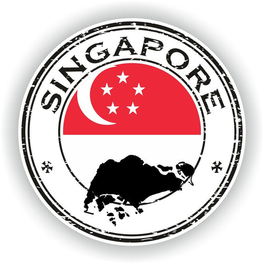 Singapore Seal Round Flag