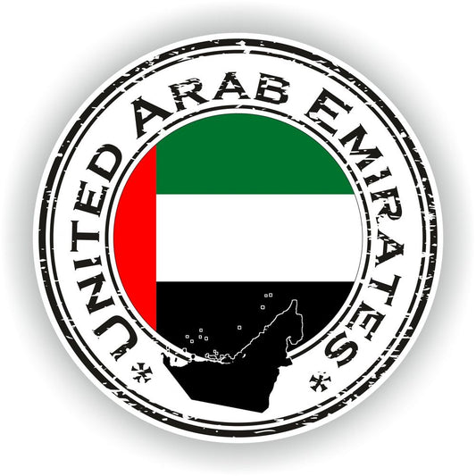 United Arab Emirates Seal Round Flag
