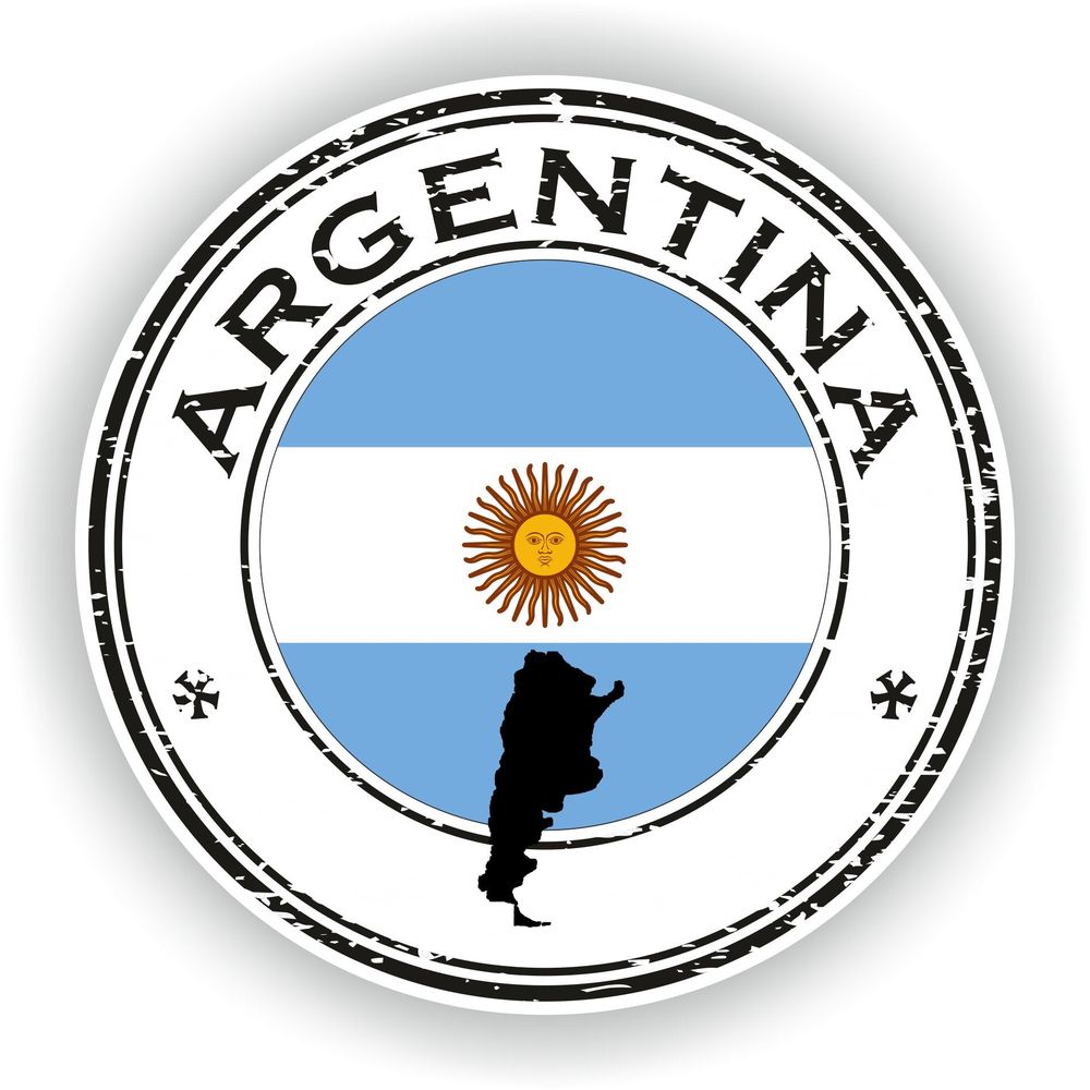 Argentina Seal Round Flag