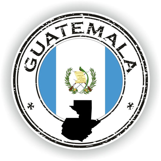 Guatemala Seal Round Flag