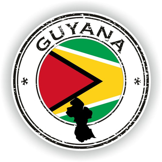 Guyana Seal Round Flag