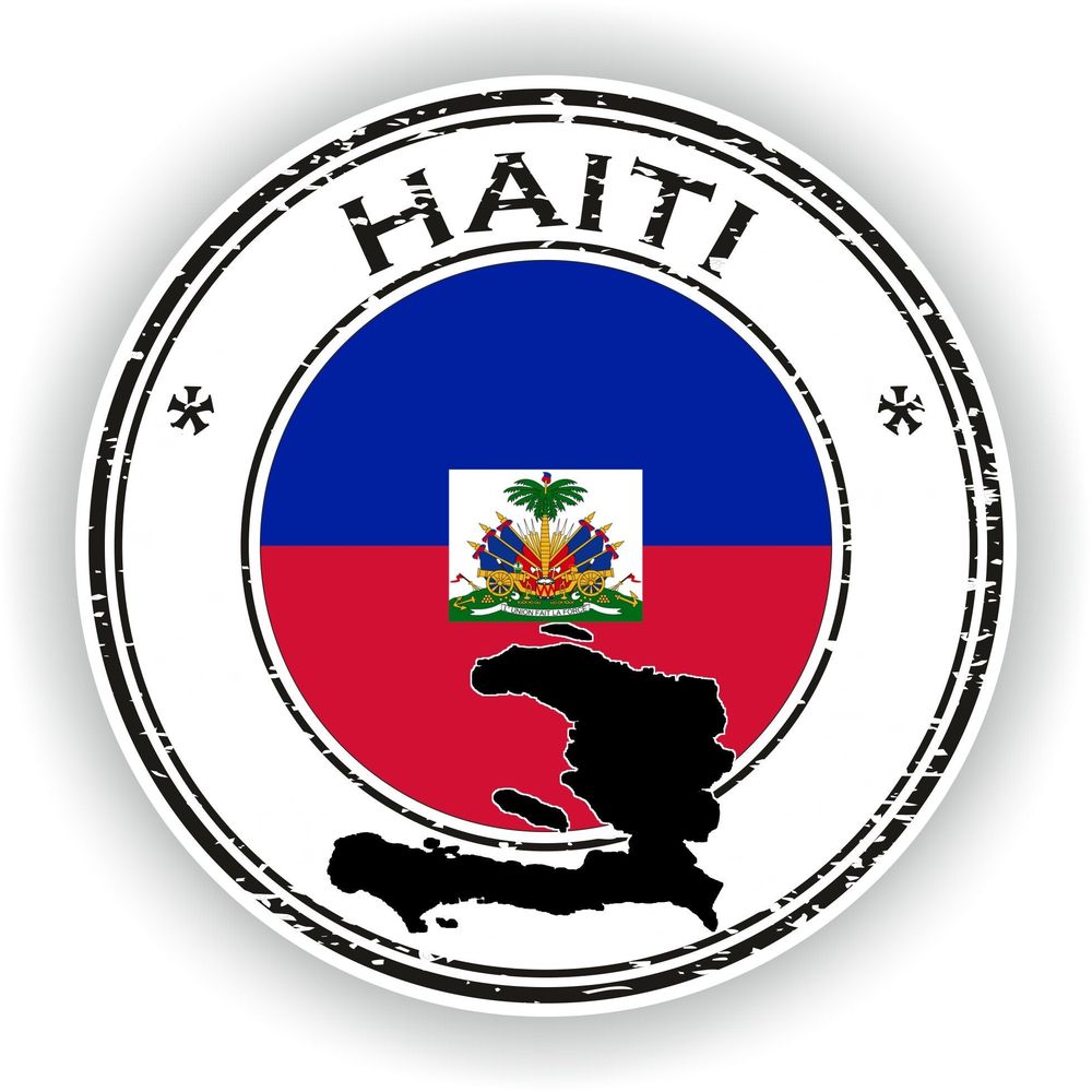 Haiti Seal Round Flag