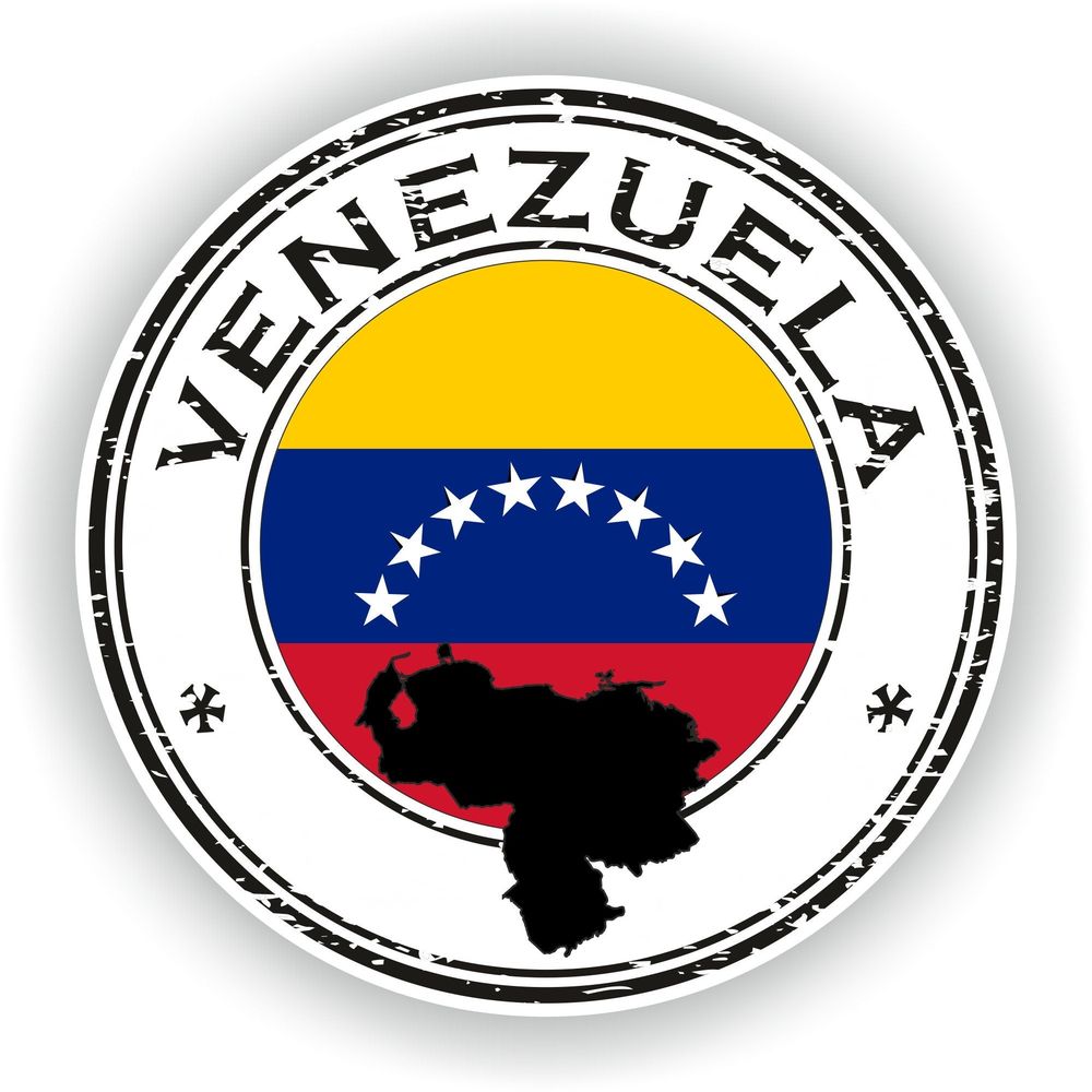 Venezuela Seal Round Flag
