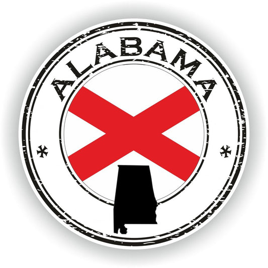 Alabama Seal Round Flag