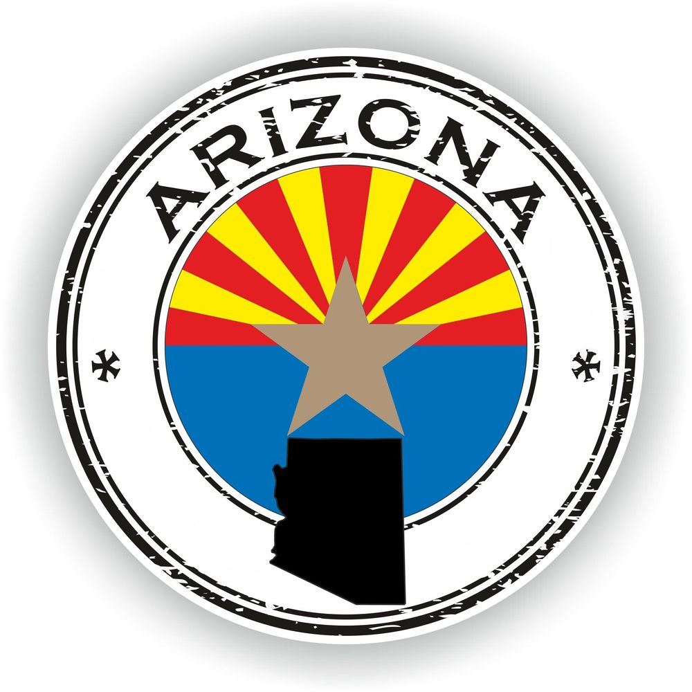 Arizona Seal Round Flag