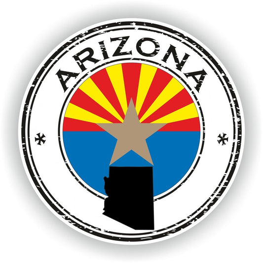 Arizona Seal Round Flag