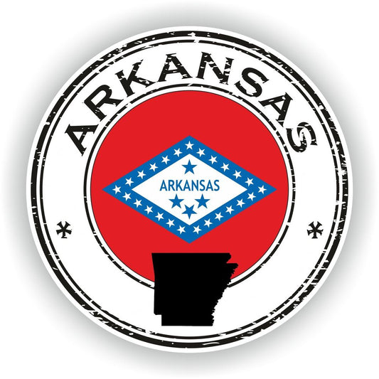 Arkansas Seal Round Flag