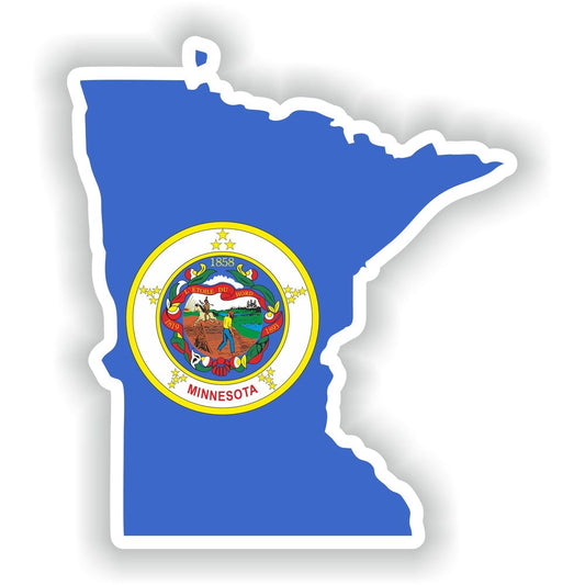 Minnesota Map Flag