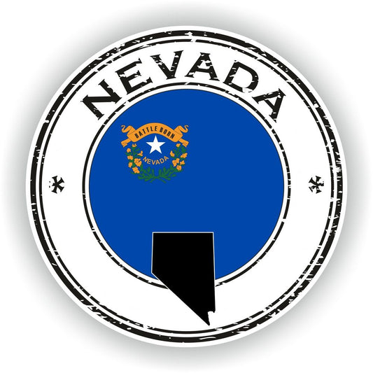 Nevada Seal Round Flag