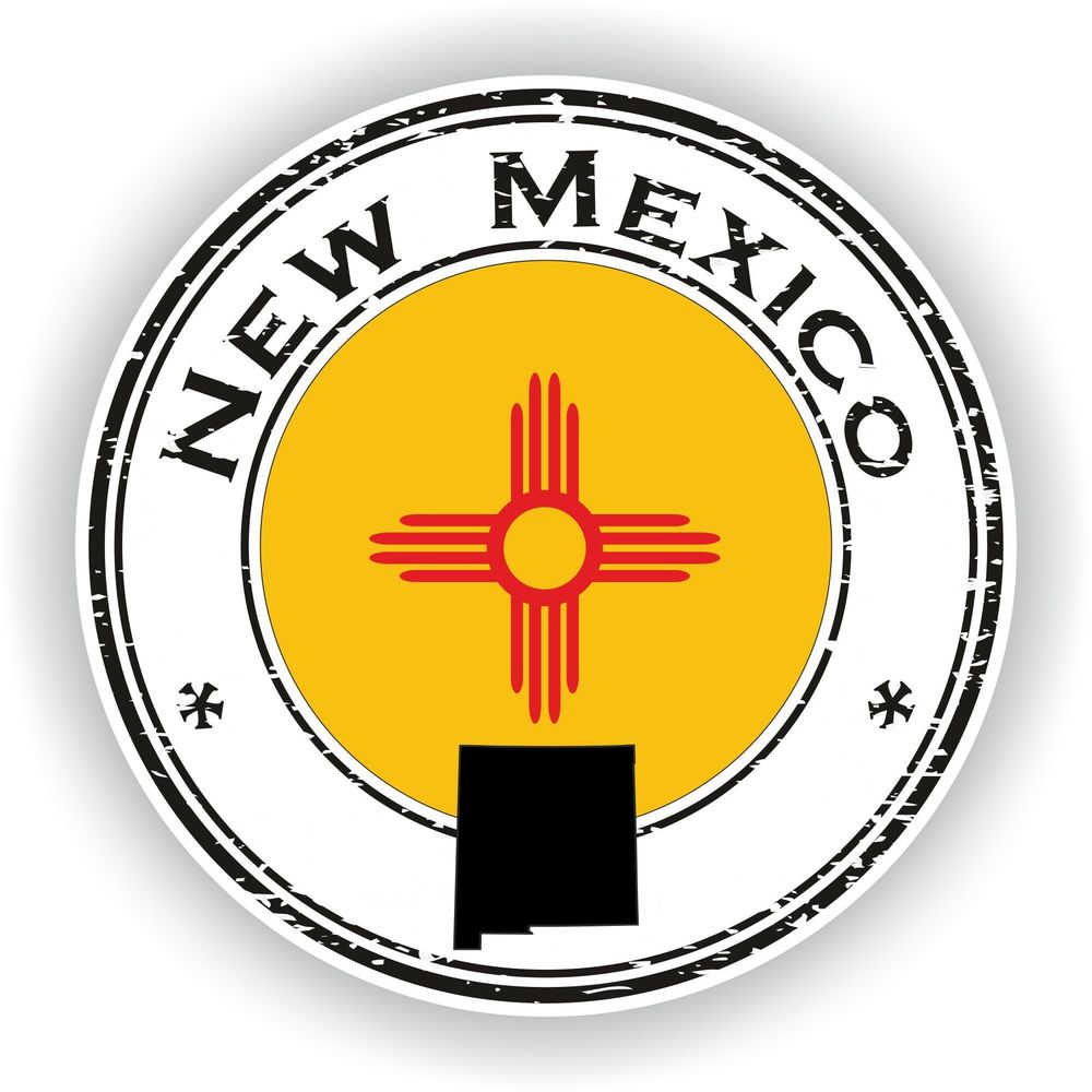 New Mexico Seal Round Flag