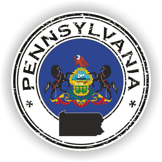 Pennsylvania Seal Round Flag