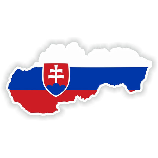 Slovakia Map Flag