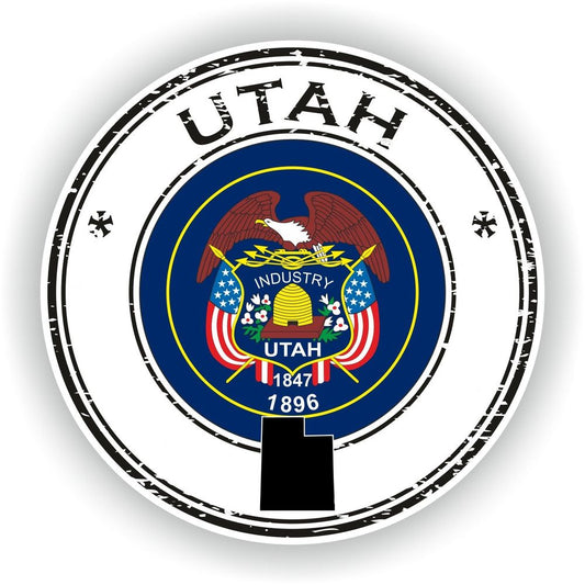 Utah Seal Round Flag