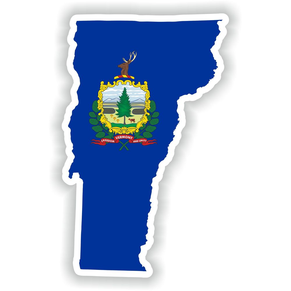 Vermont Map Flag