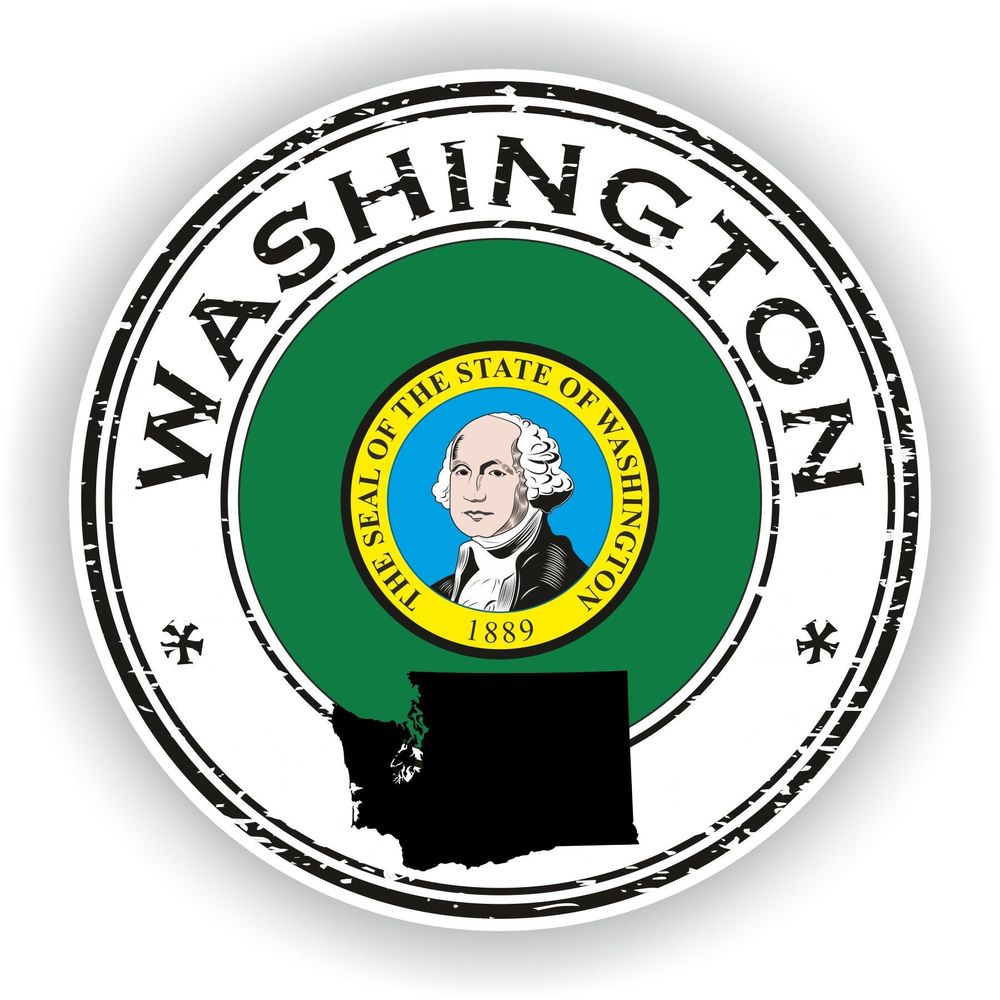 Washington Seal Round Flag