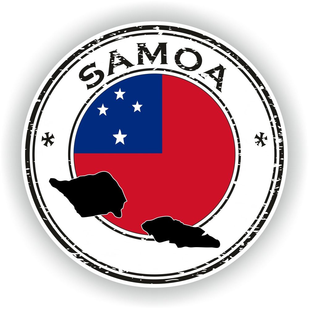 Samoa Seal Round Flag