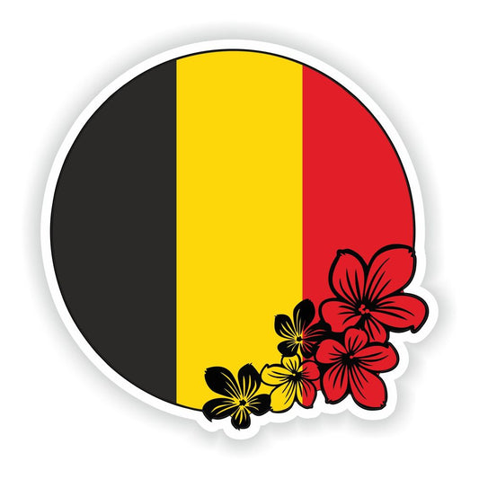 Belgium Round Flag