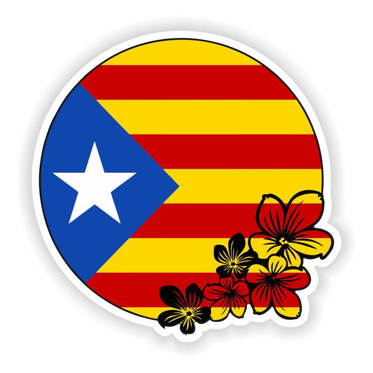Catalonia Round Flag